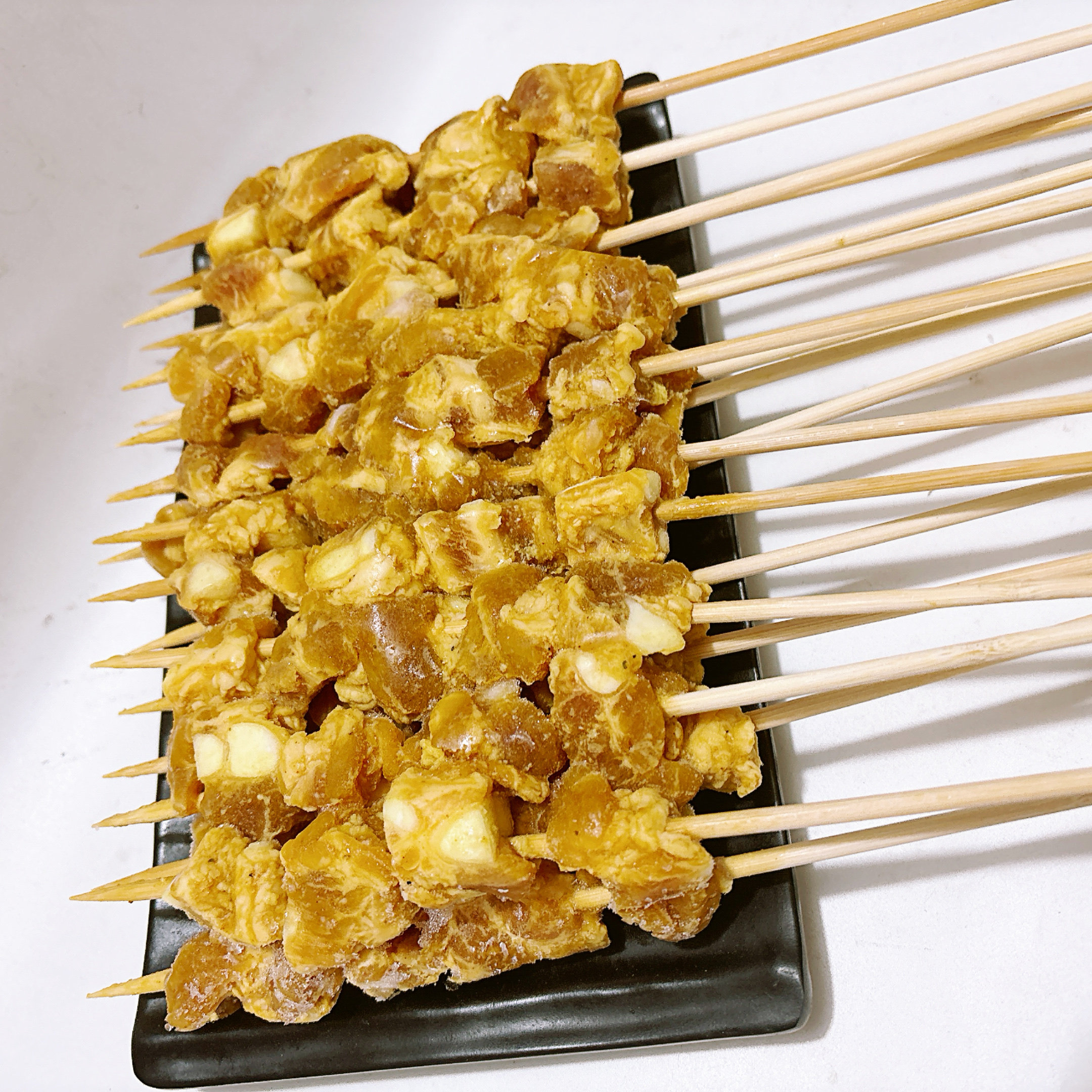 蒜香排骨串猪排骨猪脆骨串20串调理腌制烧烤油炸猪排骨串蒜香口味