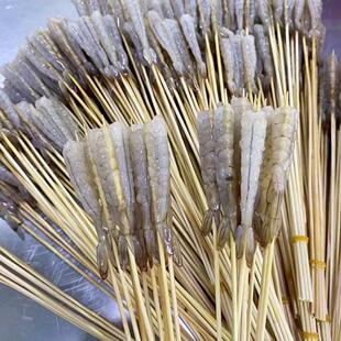 凤尾虾仁串去壳虾仁串50串铁板虾尾小串商用半成品烧烤油炸虾仁串