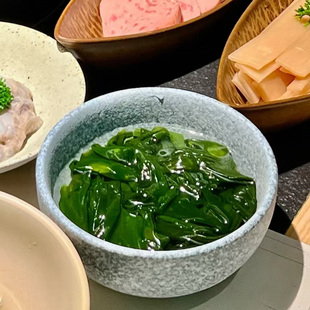 陶瓷磨砂石纹碗网红火锅店装海带百合虾滑豆腐餐具韩式拌饭沙拉碗