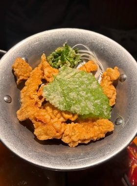 做旧不锈钢双耳浅锅翘脚牛肉火锅餐具三出山火锅店同款小酥肉装盘