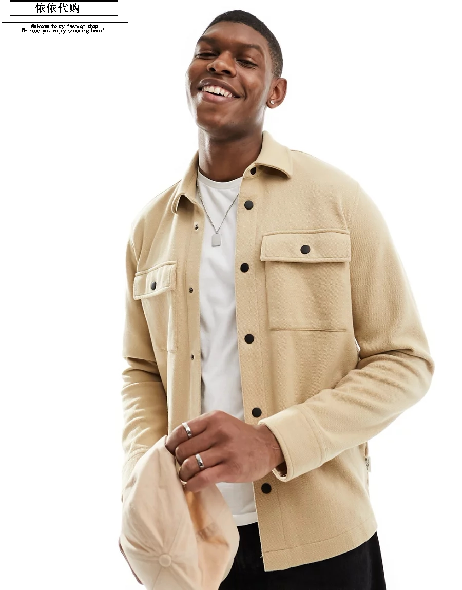 英国代购正品selected/思莱德青年春季纯色翻领外套夹克男装 1.18