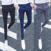 休闲裤 修身 弹力长裤 新款 发型师西裤 男士 子男2026春季 男 小脚裤