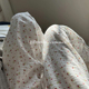 泰舒服啦～软糯柔软舒适 女宽松 纱棉玫瑰田园小碎花直筒居家长裤