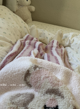 啊!怎么会有这么软绵绵奶敷敷睡衣小狗秋冬加绒加厚睡裤居家套装