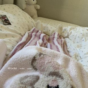 啊!怎么会有这么软绵绵奶敷敷睡衣小狗秋冬加绒加厚睡裤居家套装