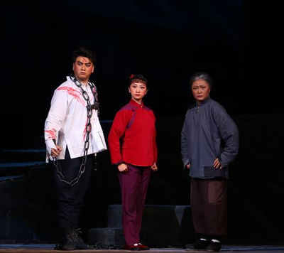 京剧红灯记演出服李玉和铁梅