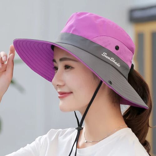 户外遮阳帽子情侣夏季女骑车旅游
