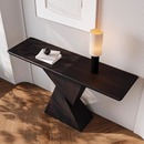 意式 创意实木玄关桌客厅端景台条案长条几过道柜置物台入户窄案台