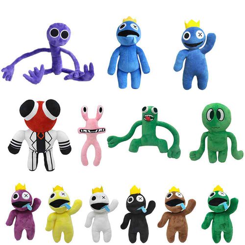 跨境彩虹伙伴公仔rainbow friends roblox朋友毛绒玩具口水怪玩偶