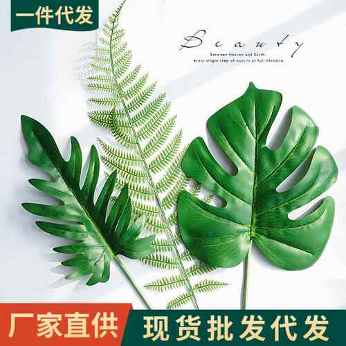 仿真植物树叶子拍照道具ins美妆美食 摄影道具拍摄道具背景摆拍