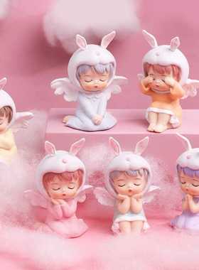 安妮宝贝盲盒工艺礼品可爱天使女孩摆件树脂生日礼物少女心