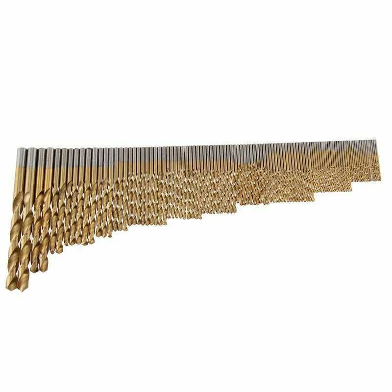 厂家直销 105pcs镀钛麻花钻头 直柄高速钢麻花钻金属木工开孔器