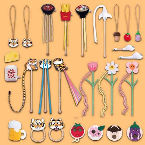 PurLab噗扑实验室合集逗猫棒猫玩具 芝芝美食麻将 猫薄荷猫猫玩具