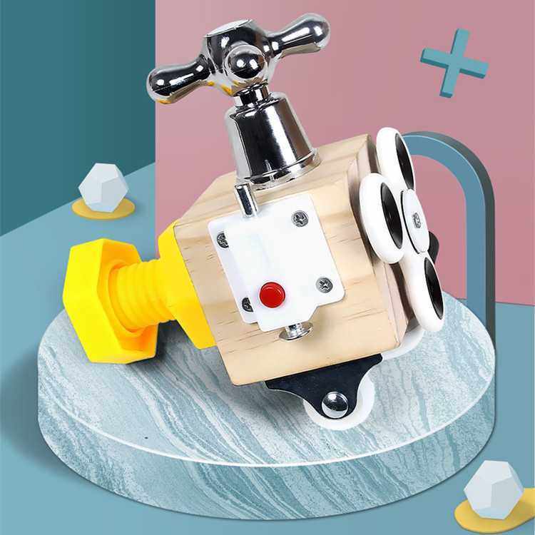 儿童六面体多功能蒙氏忙碌板早教训练机关解锁益忙碌房子智类玩具,玩具/童车/益智/积木/模型,其他模型玩具,淘宝优惠券,粉丝福利购,淘宝优惠卷