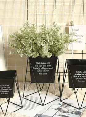 香草INS风配草北欧风仿真花厂家家居装饰婚庆植物墙假花MW56002