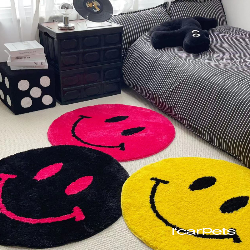 客厅卧室男生植绒柔软地毯