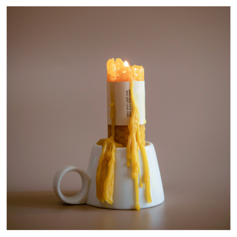 CHICROSE手工天然纯蜂蜡蜂巢蜡烛3cm直径浪漫烛光晚餐烛台装饰ins|ruв категории Домашний быт, свеча/подсвечник, безвкусные свечи - от Buy2taobao.com для оказания профессиональной услуги покупки агента Taobao