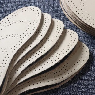 极为难得遇到!头层牛皮+乳胶+透气孔 减震防臭男女真皮鞋垫