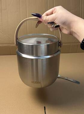 德货！304不锈钢保温提锅上班族学生便携焖烧杯带饭双层便当盒