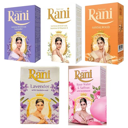 斯里兰卡Rani香皂 锡兰香皂 红檀 & 薰衣草 & 茉莉花& 玫瑰