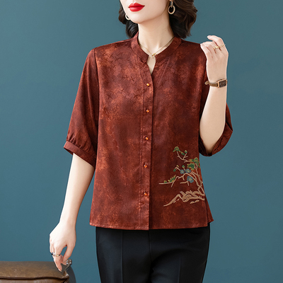 衬衫透气国风T恤厂销亏本跑量