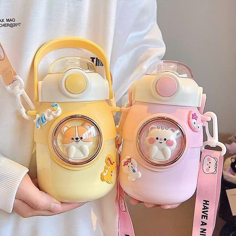 可爱萌宠保温杯女生高颜值ins风3