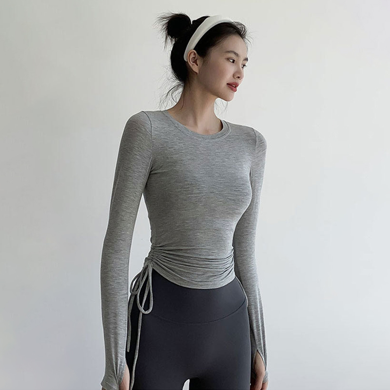 长袖瑜伽服透气速干弹力修身显瘦