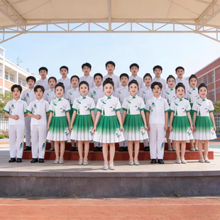 儿童国学汉服民国风学生装幼儿园合唱朗诵演讲运动会毕业照演出服