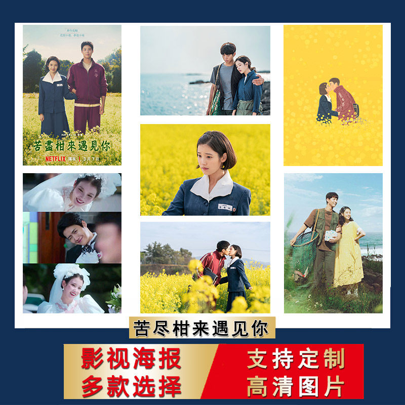 苦尽柑来遇见你海报韩剧IU朴宝剑房间超大尺寸壁纸宿舍自粘墙贴画