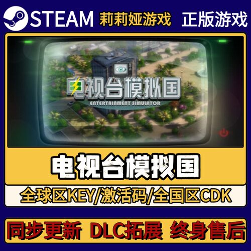 电视台模拟国 Steam正版游戏激活码CDKEY入库 Pc简中全DLC激活
