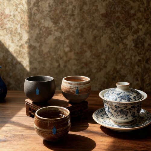 日式bluebottle手作陶瓷茶杯复古简约茶盏主人杯品茗杯100ml
