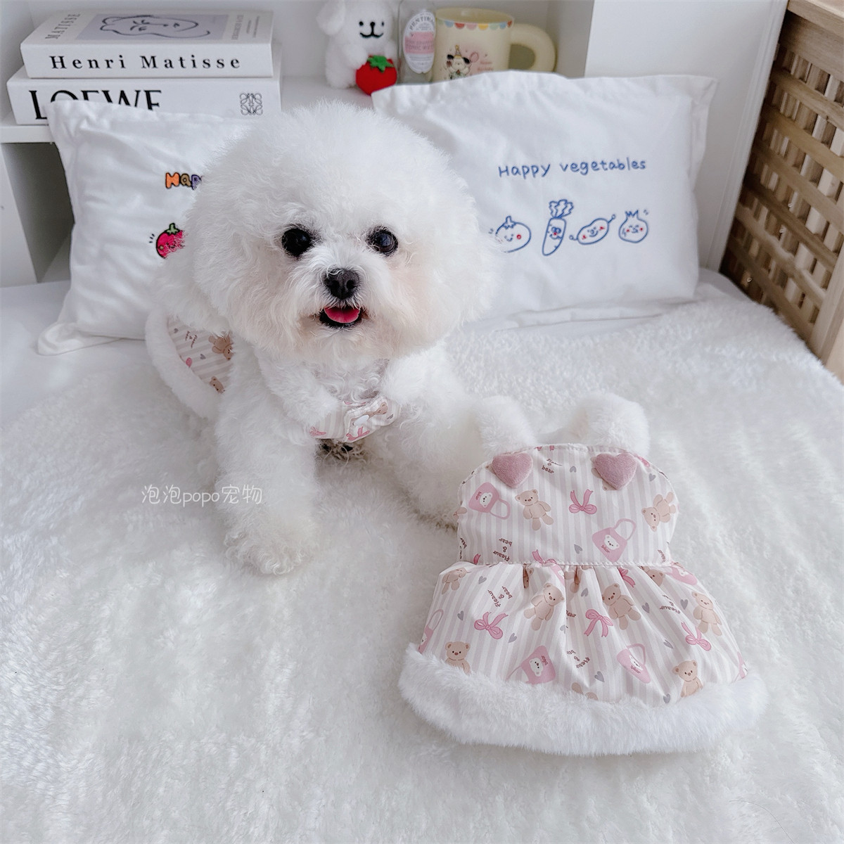 宠物衣服狗狗猫咪秋冬保暖毛绒裙子加绒夹棉加厚比熊泰迪博美棉服,宠物/宠物食品及用品,狗宠物服装/雨衣,淘宝优惠券,粉丝福利购,淘宝优惠卷