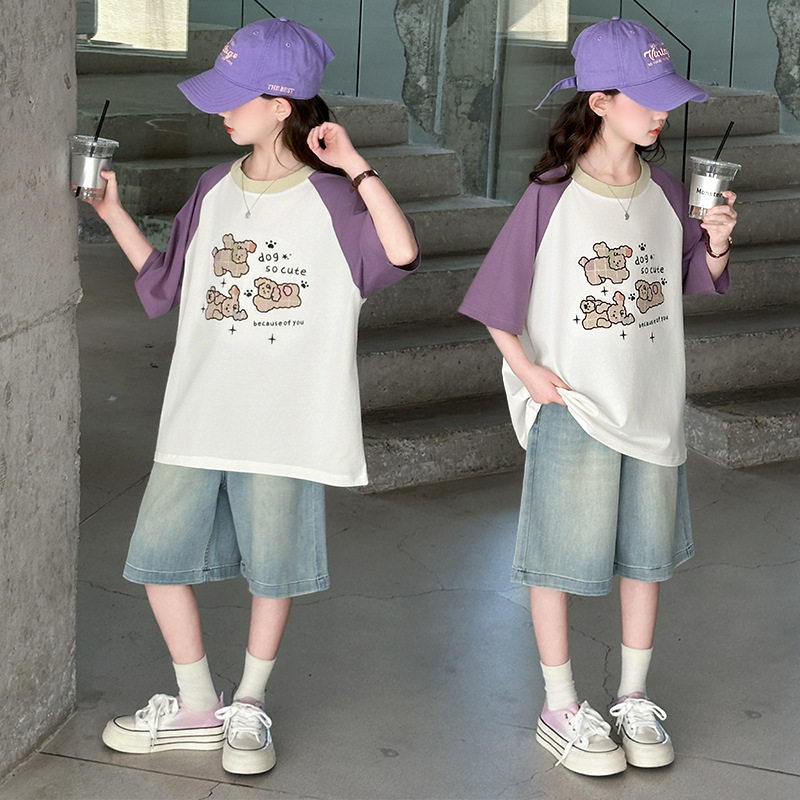 童装女童夏季套装2026新