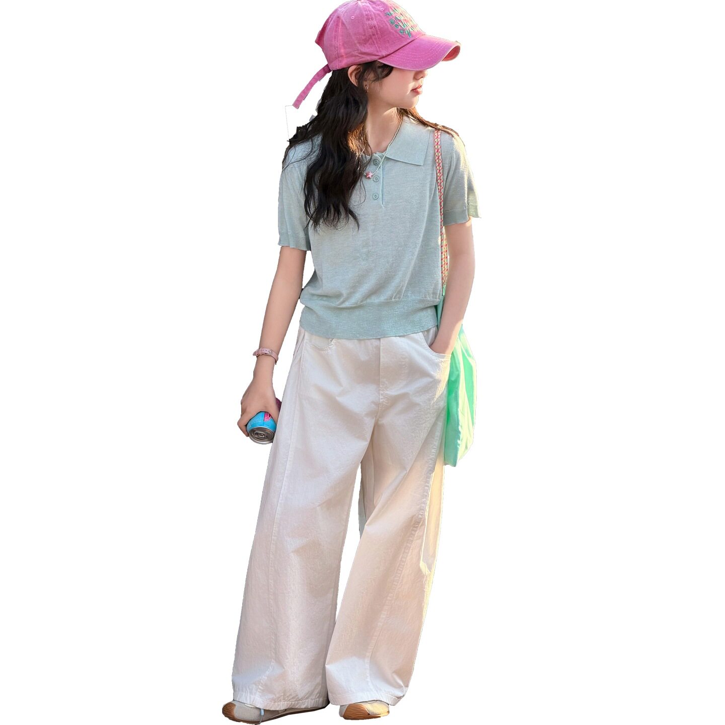 女童夏季冰丝短袖2026新