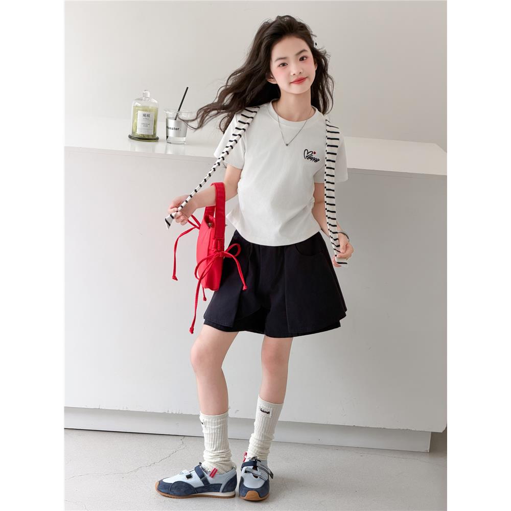 女童夏季t恤上衣新款两件
