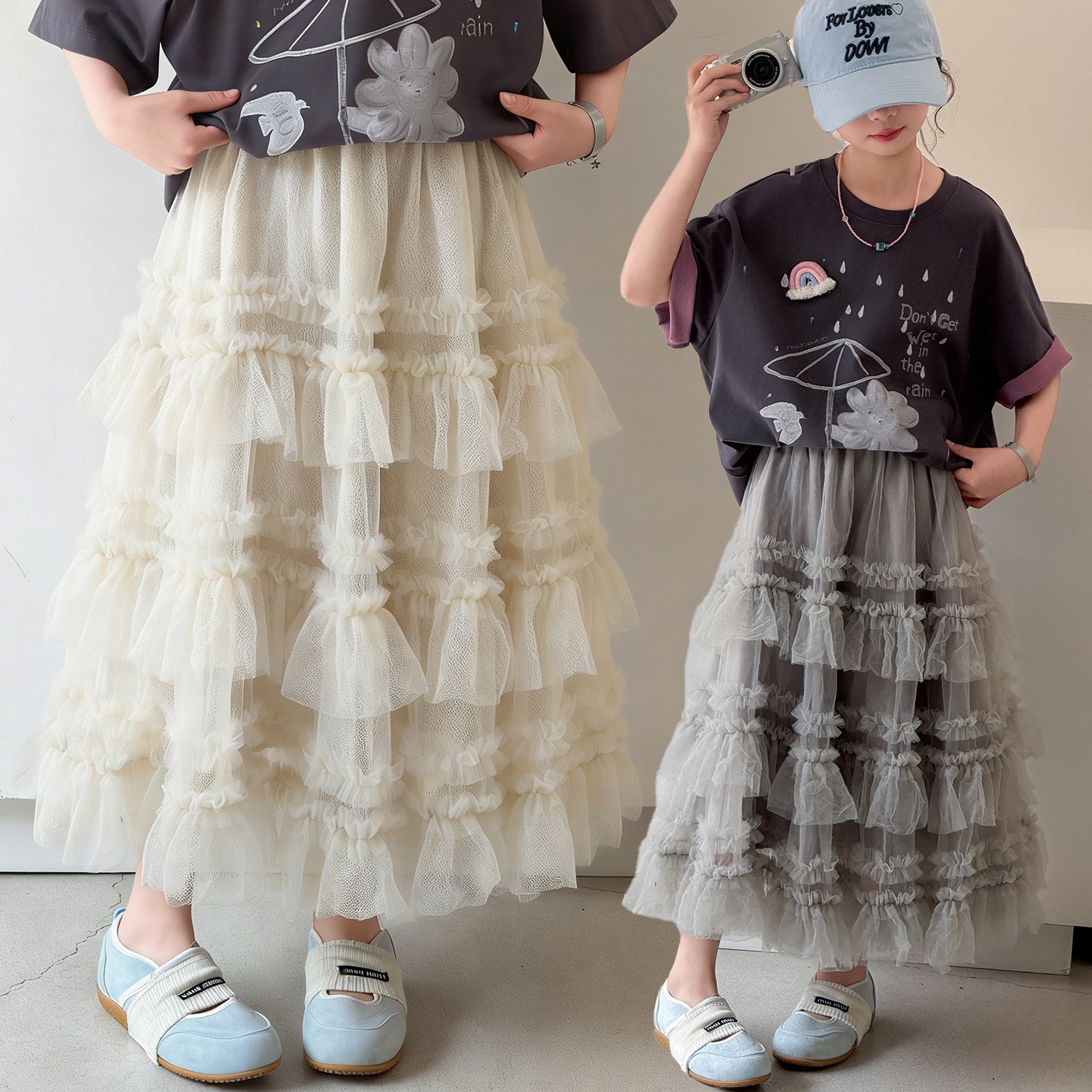 夏季裙子女童法式纱裙202