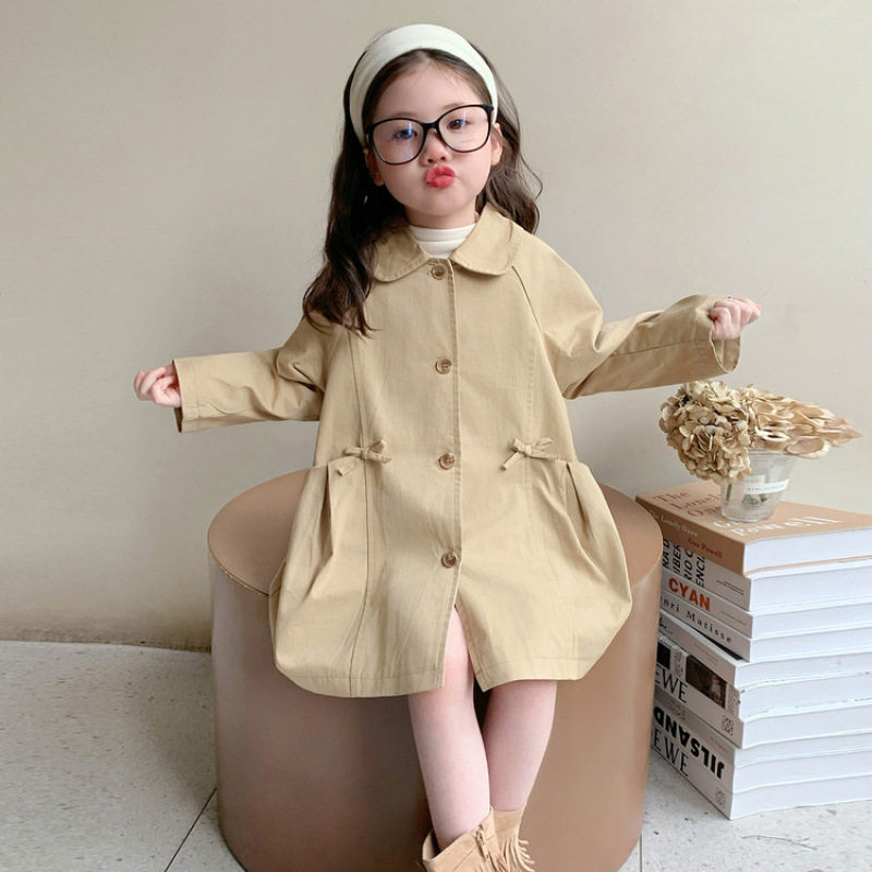 女小童外套秋季2026新款儿童休闲秋装风衣女宝宝洋气春秋韩版上衣