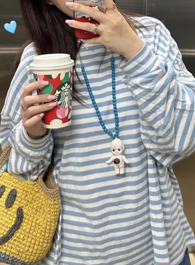 smile系列韩国小众ins手工钩针黄蓝拼色可爱笑脸水桶包包手提包潮