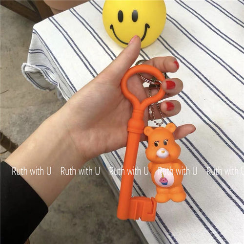ins东大门糖果色硅胶形状挂件