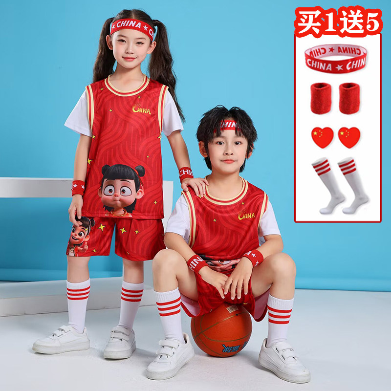 哪吒球衣短袖篮球服套装