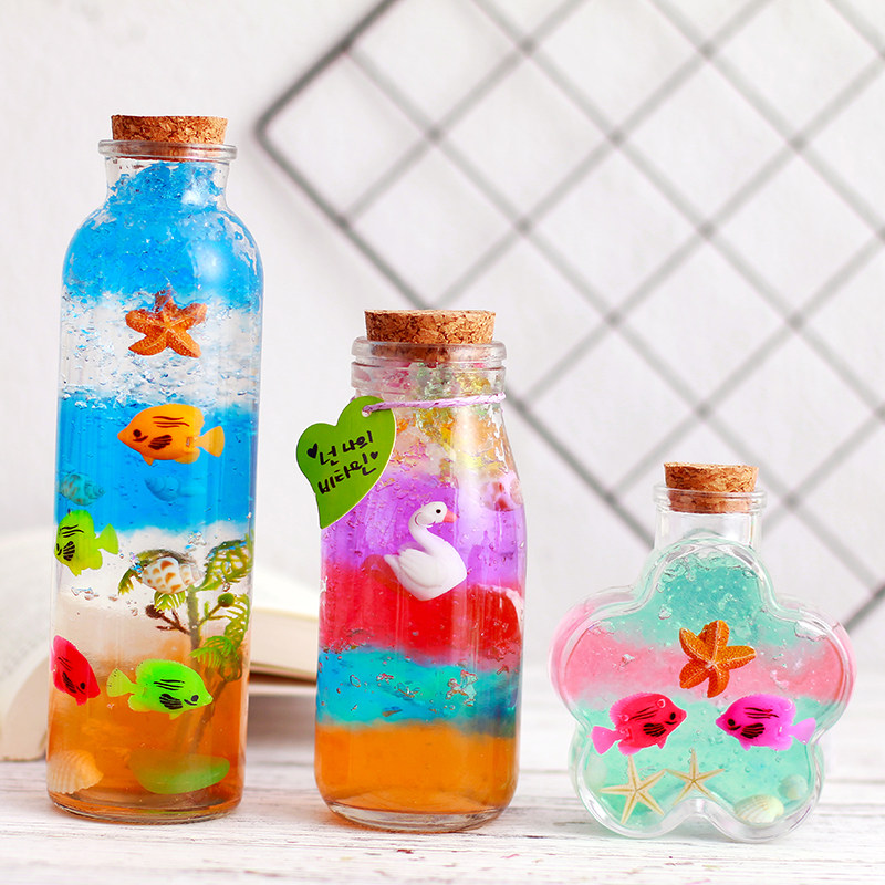 水精灵水宝宝diy手工制作材料儿童玩具创意水养晶灵神奇许愿瓶子