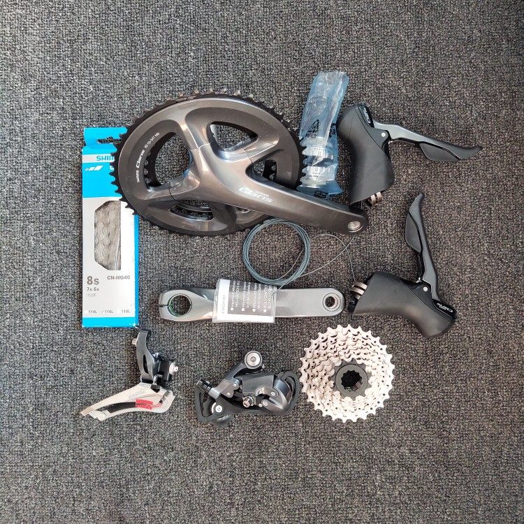 禧玛诺claris r2000 公路套件16速牙盘 手变 前拨 后拨 链条 齿轮