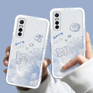 适用于vivo Y73S学生小兔潮高颜值 Y73S手机壳个性 小众轻奢风vivo