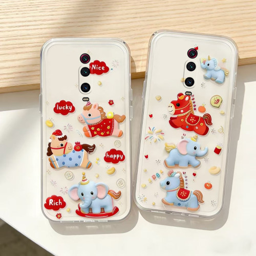 适用于小米k20pro手机壳14R防摔Redmi 9A透明15R保护套13r卡通可爱全包12c简约红米10xpro创意10a高颜值