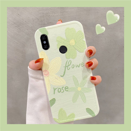 适用于小米红米Note5手机壳创意清新花朵小众Redmi Note5减压女款
