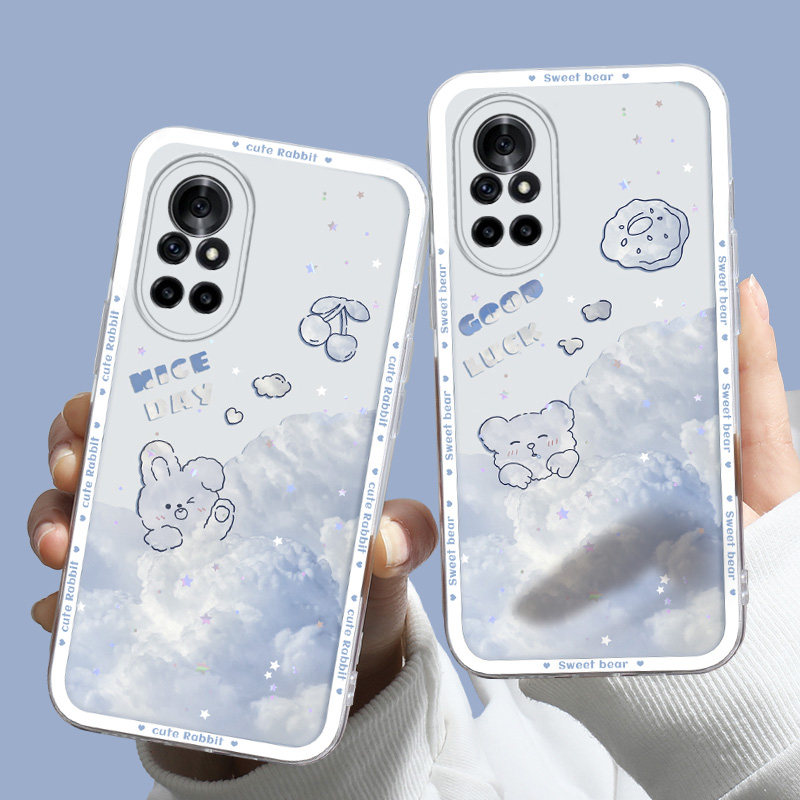 适用于华为nova8手机壳小熊云朵nova8pro时尚ang-an00韩系女ins潮