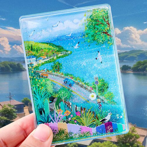 云南洱海AR流沙冰箱贴国