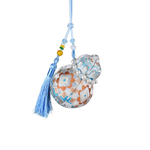 元旦仿宋锦葫芦挂件香囊d