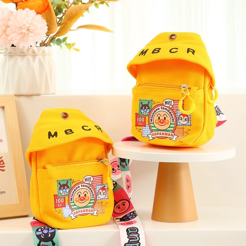 宝宝礼品袋儿童生日宝宝满月伴手礼新款面包超人卡通帆布包