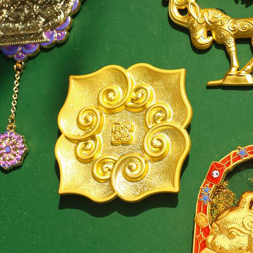 文物猫咪开盖冰箱贴故宫